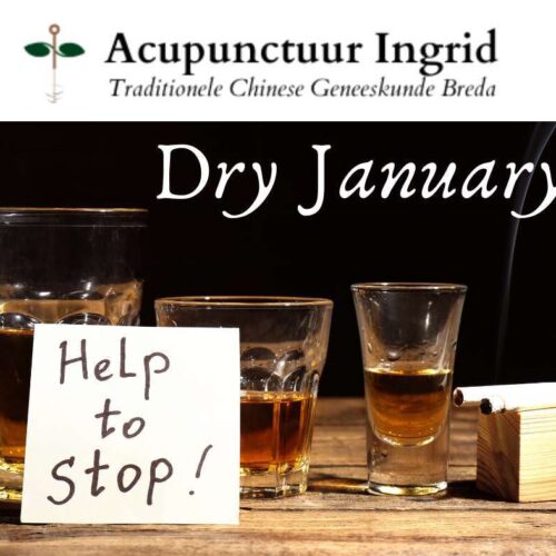 Een maand lang geen alcohol drinken.