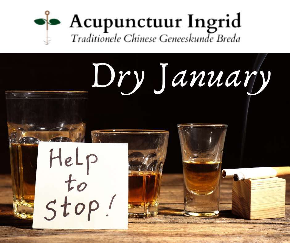 Een maand lang geen alcohol drinken.